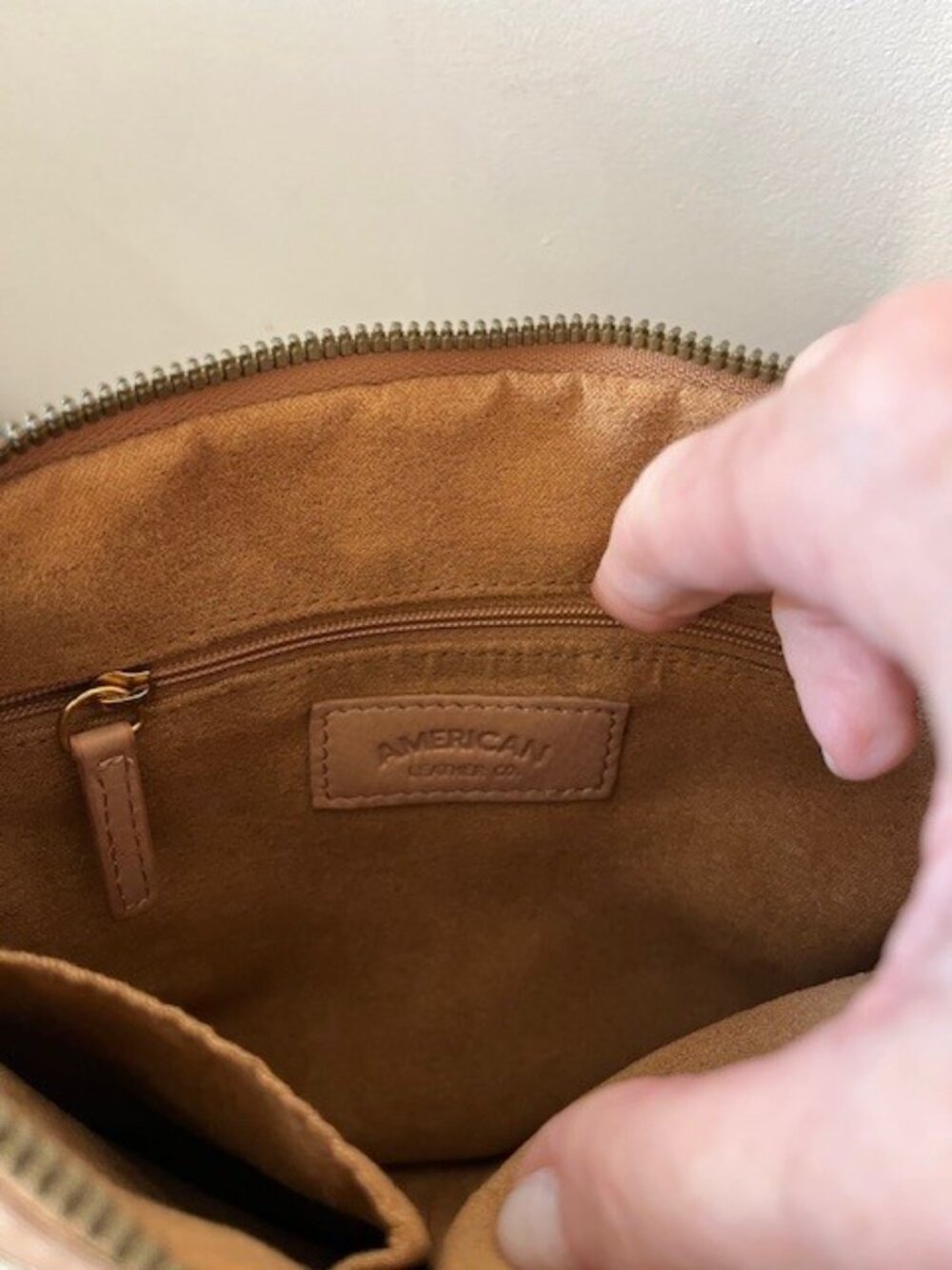 American Leather Co. Dover Monogram Wristlet - Picture 8 of 9